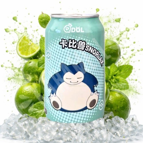 Refrigerante QDol Pokemon Snorlax Sabor Mojito - Importado