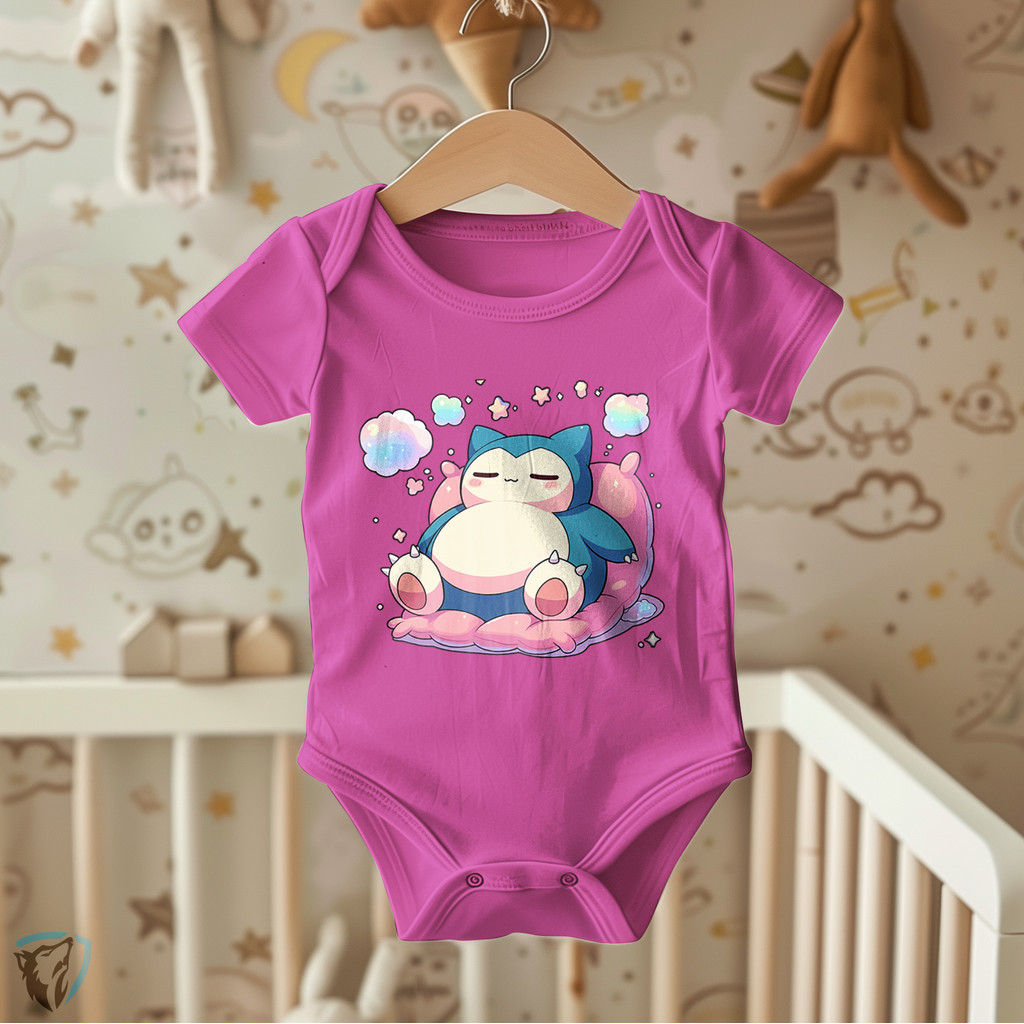 Body Pokémon Baby Snorlax | Estilo Fofo para Meninos e Meninas