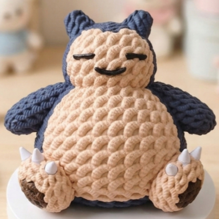 Snorlax Pokemon Action Figure Boneco 3D | Geek Nerd Decoração Festa Amigurumi Presente Anime