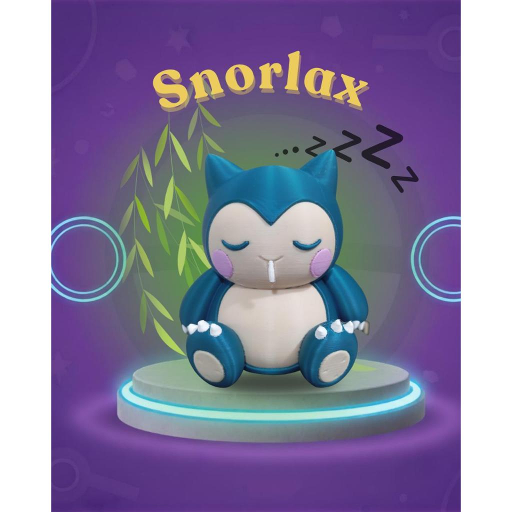 Miniatura Monstrinho Adormecido Anime Pop Crafters 12cm - Boneco Colecionável Snorlax