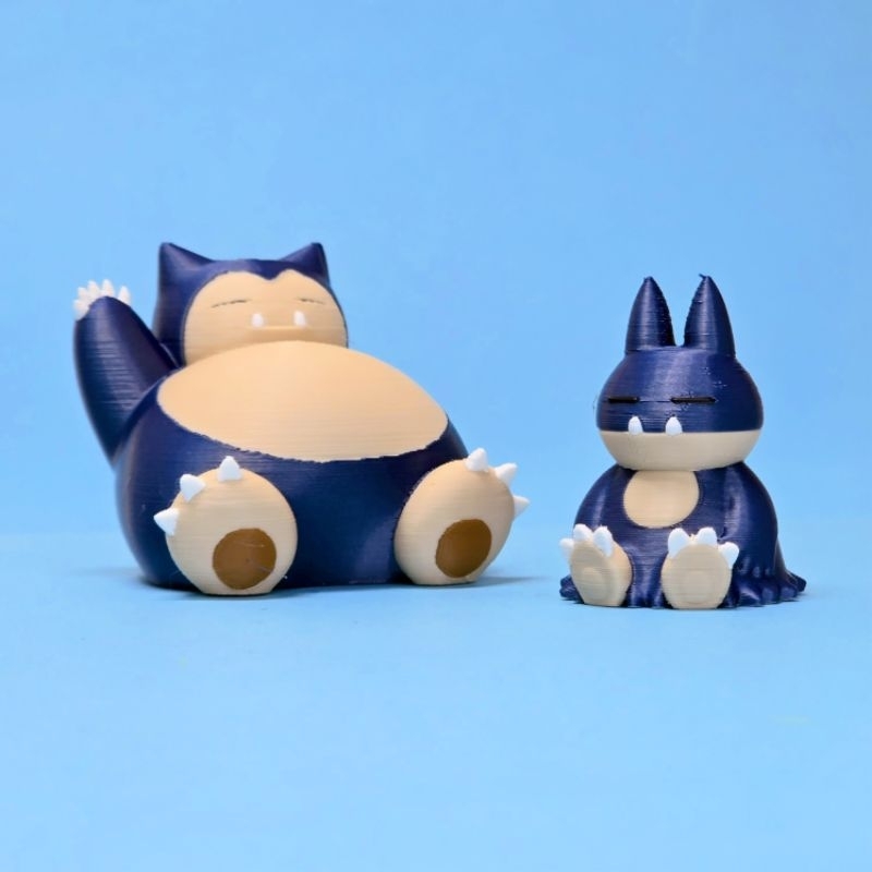 Snorlax Munchlax Boneco Miniatura Action Figure Impressão 3D Colecionavel Presentes Decoracao Enfeite
