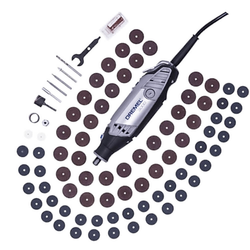 Microrretífica 3000 120 Watts 127 Volts com 82 Acessórios - F0133000GA - Dremel