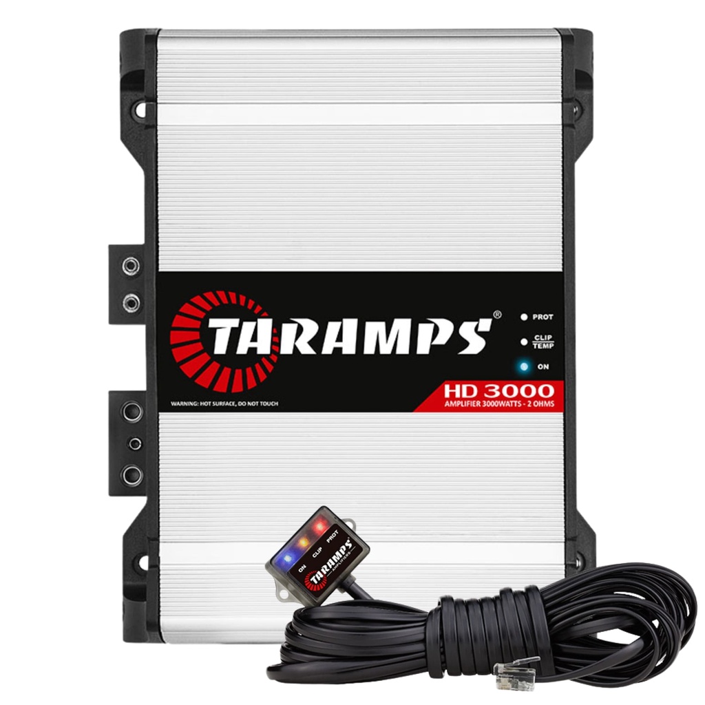 Modulo Amplificador Taramps Hd 3000 Potencia 3000 Watts 2 Ohms Grave Para Carro Som Forte