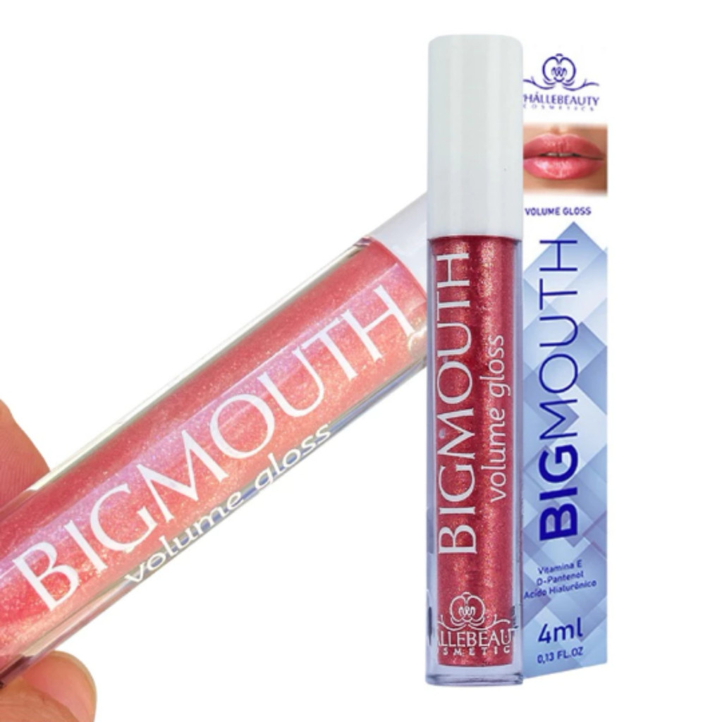 Gloss Lip Volume Aumenta Lábios Big Mouth Phállebeauty - Rose