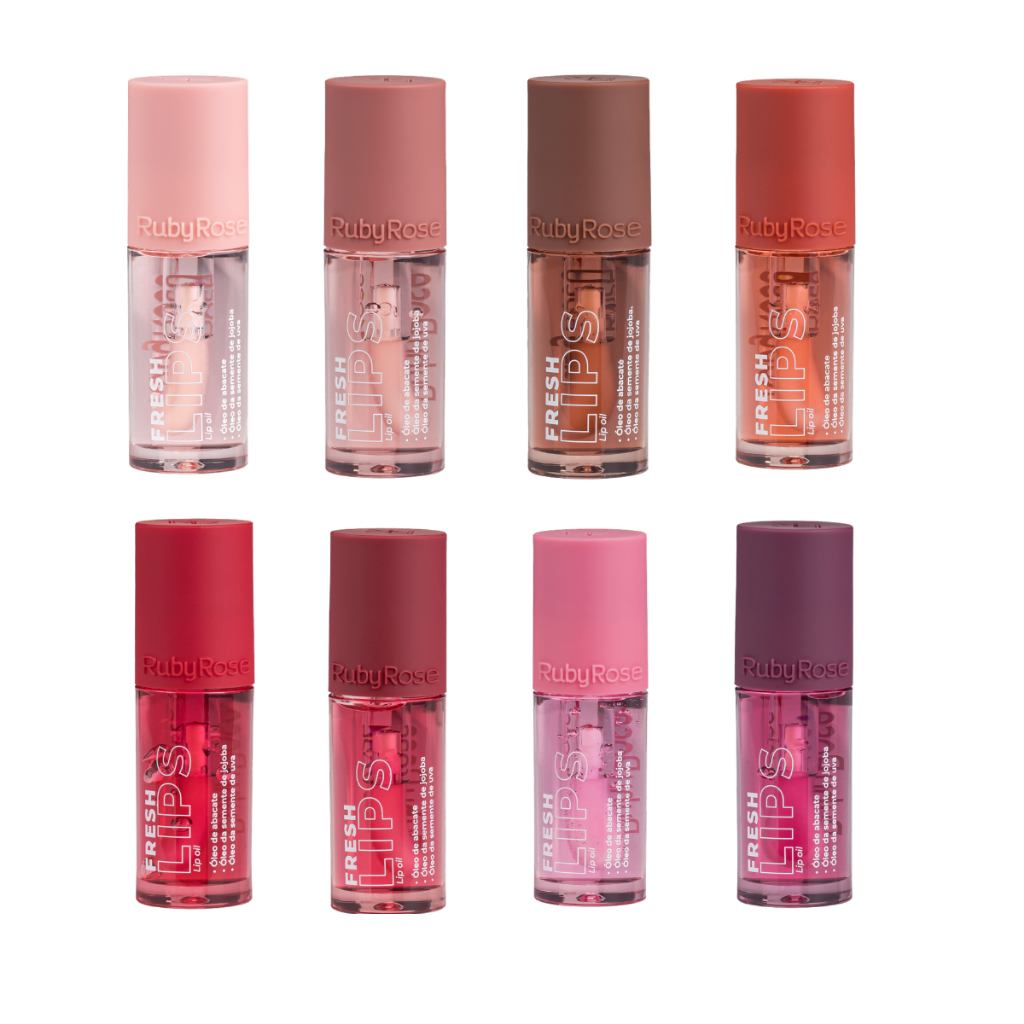 Lip Oil Hidratante Gloss Labial Volumoso Big Mouth Fresh Lips Ruby Rose