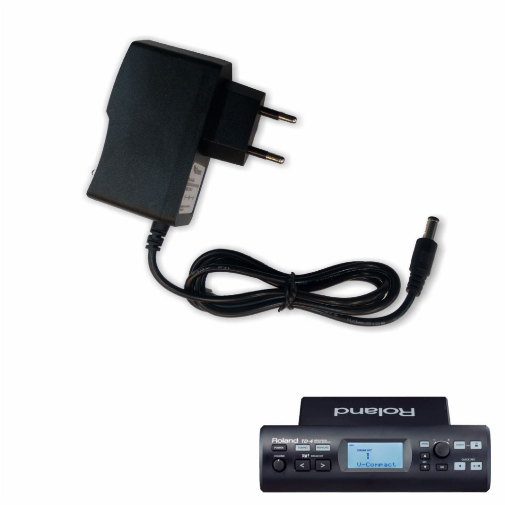 Fonte De Alimentação Para Roland TD-4 Percussion Sound Module ( Cabo De Força / Cabo De Energia / Carregador ) - R2714