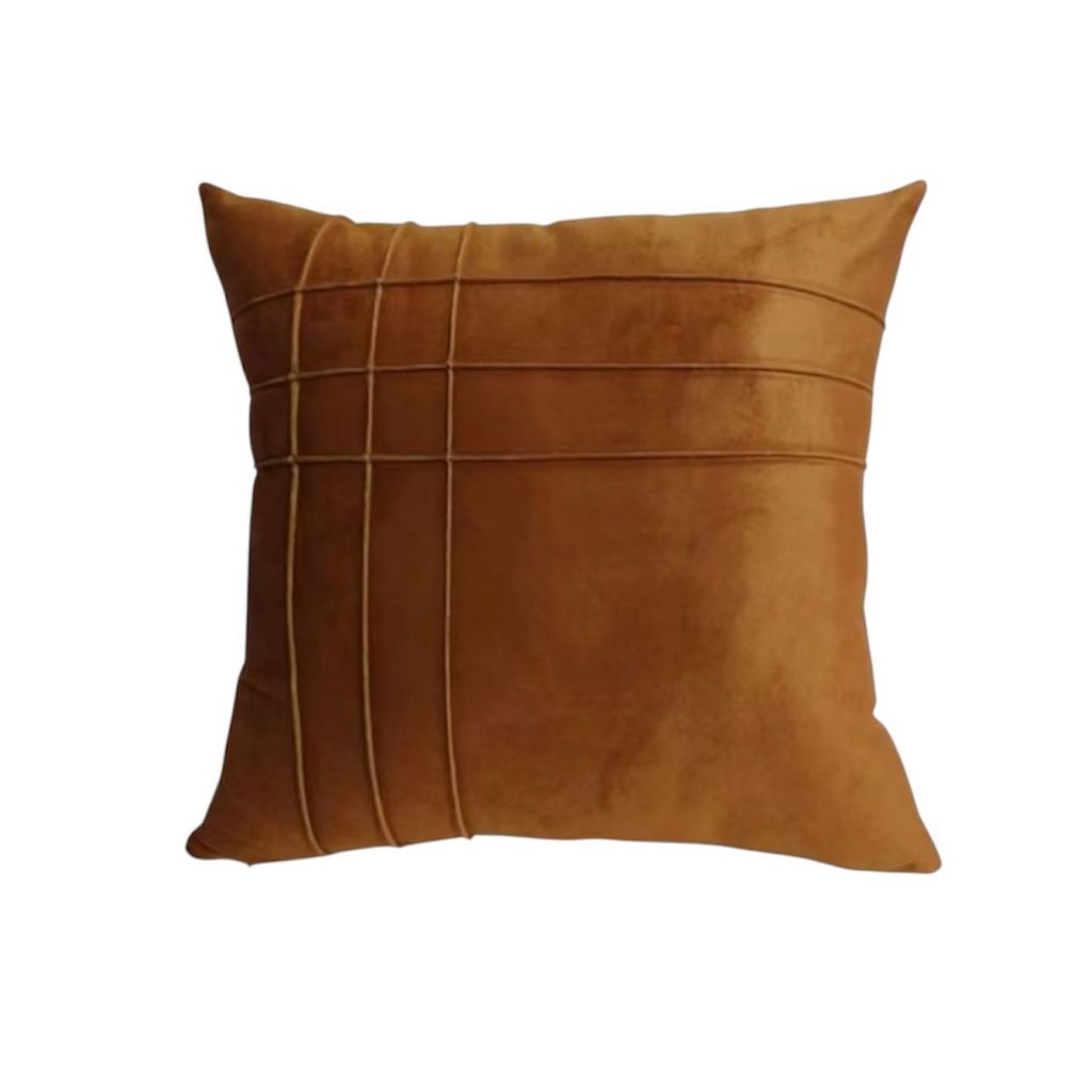 Capas de Almofada Suede Drapeada T Line 45x45cm Decorativas