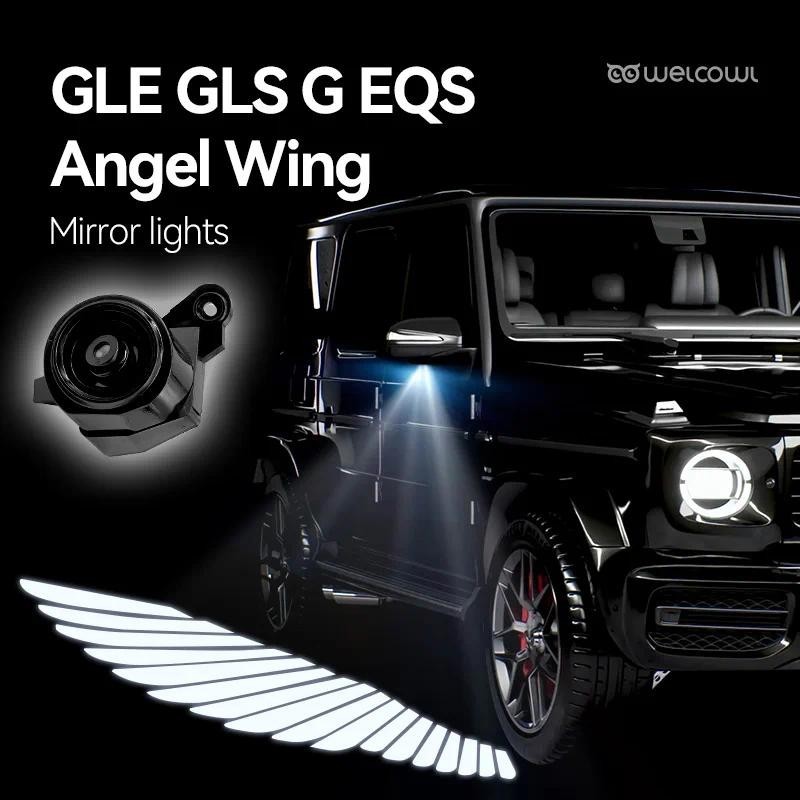 Espelho Retrovisor Tapete Lâmpada Para Mercedes-Benz GLE GLS GLE53 GLE43 G63 G500 G Classe W464 W167 Luz Ambiente Asa De