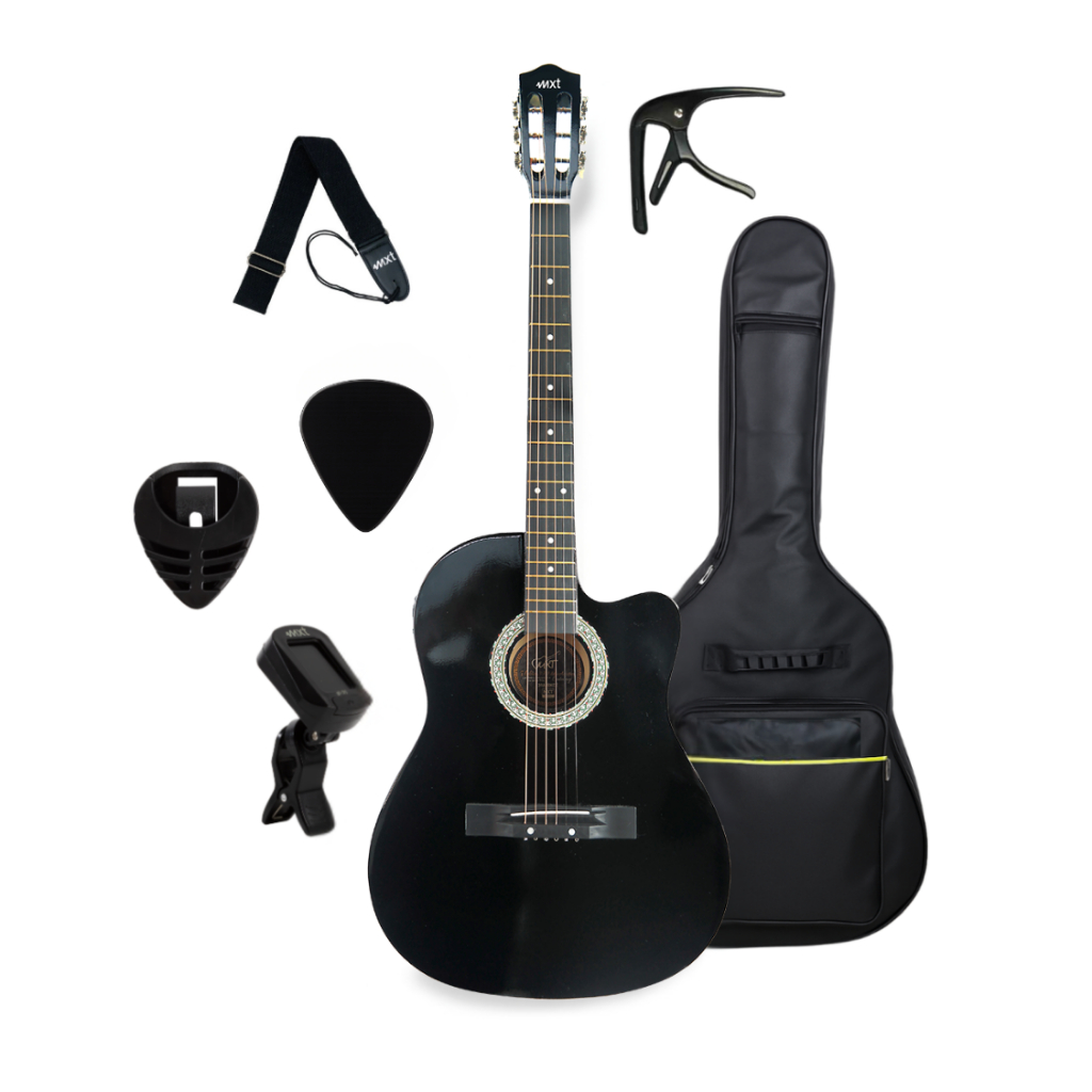 KIT VIOLAO ELETRICO + CAPA+ CAPOTRASTE + AFINADOR + ALÇA+ PORTA PALHETA+ PALHETA BRINDE