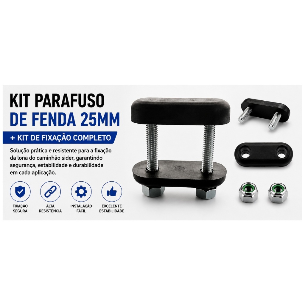 2/4/6/8/10 Peças Kit Fixação 25mm Parafuso Caminhão para Fivela Catraca Central Lock Roldana