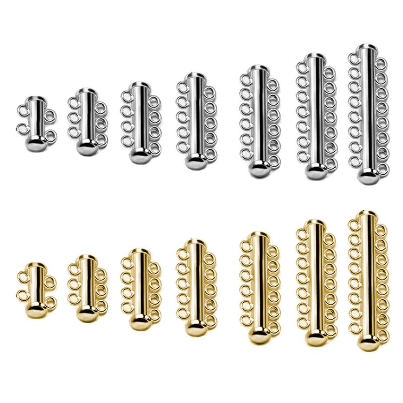Estone Forte Slider Fecho Fivelas Fivela Corrente Gancho Parafuso Bronze Prendedor Conector Para Pulseir