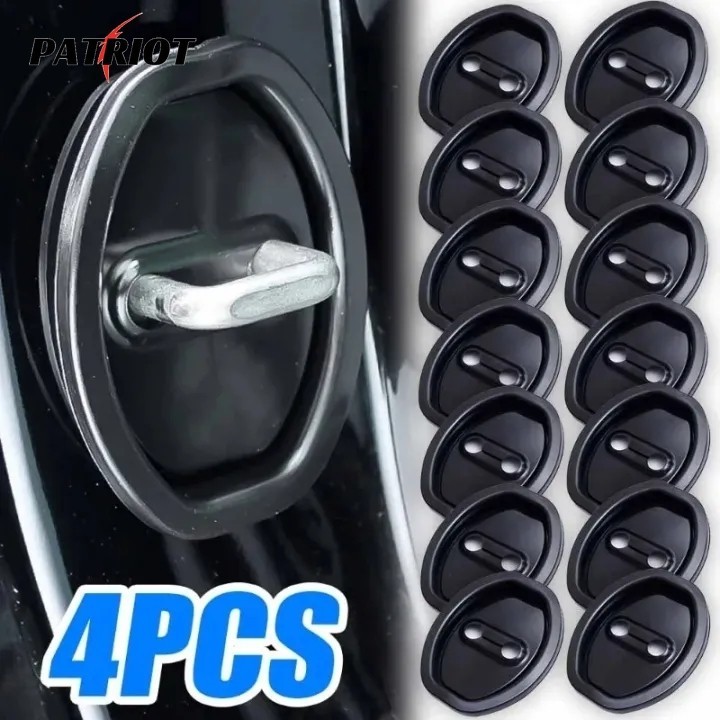 1/2/4PCS Almofada Da Fechadura Porta-Amortecedor De Som-Tampa Fivela Do Carro-Tampão Silencioso À Prova De Choque , Espessado , Universal-Borracha Absorvente De Vibração Automática