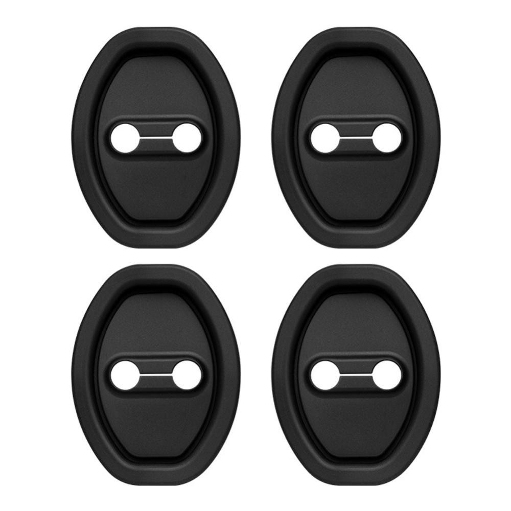 Capa Universal Com Fivela Para Fechadura De Porta De Carro , 4 Unidades ,-Almofada Amortecedora De Silicone Espessada Pr