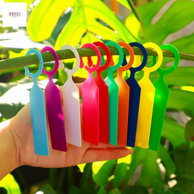 Marcador De Etiqueta De Planta De Plástico Espessado-Fivela De Anel De Uva Hortícola