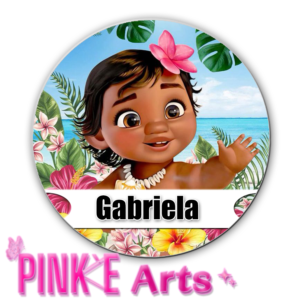 PLACA DECORATIVA PARA PORTA PERSONALIZADA NOME MOANA BABY DECORAÇÃO QUARTO INFANTIL MENINA PEÇA MDF