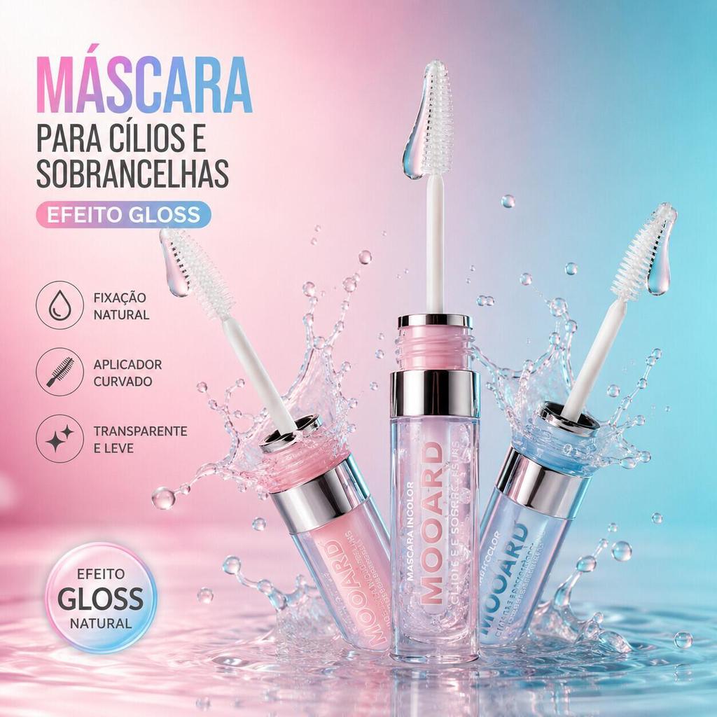 Sérum para Cílios e Sobrancelhas Amor Anjo MOOD AM-ME007 Gel Fortalecedor com Rímel Incolor