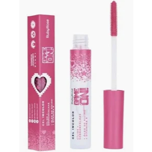 Gel Incolor Para Cílios E Sobrancelhas Game On Ruby Rose Máscara Modeladora Fortalecedora Fixação Longa Duração Vegano
