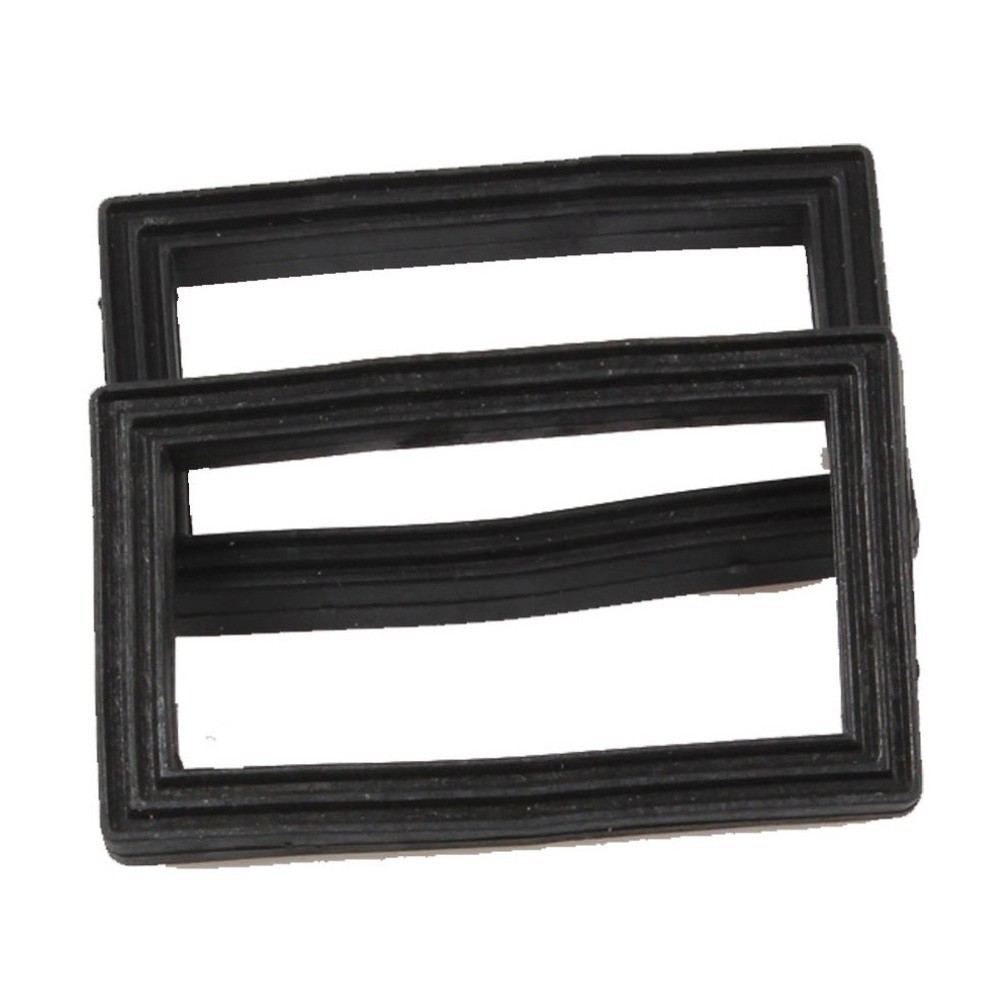 { exquisite } 2 Unidades Pretas 58 x 35 Mm Arruela De Transbordamento De Borracha Retangular Para Pia De Cozinha