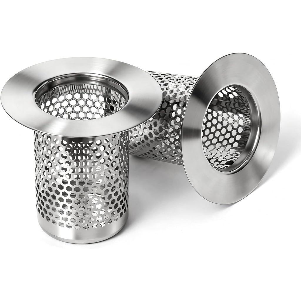 Bathroom Sink Drain Strainer, 304 Stainless Steel Hair Catcher for Bathtub Shower Floor Drain, Bathtub Drain Cover Strai