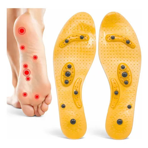 Par Palmilha Ortopédica De Silicone Magnética Anti-stress  Transparente