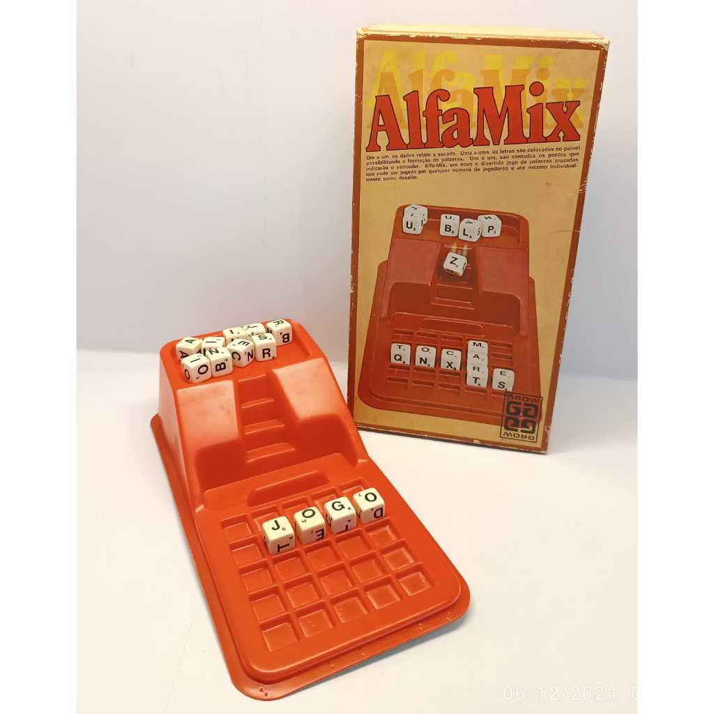 Jogo Alfamix Completo Antigo Grow Original Alfa-mix (Usado)