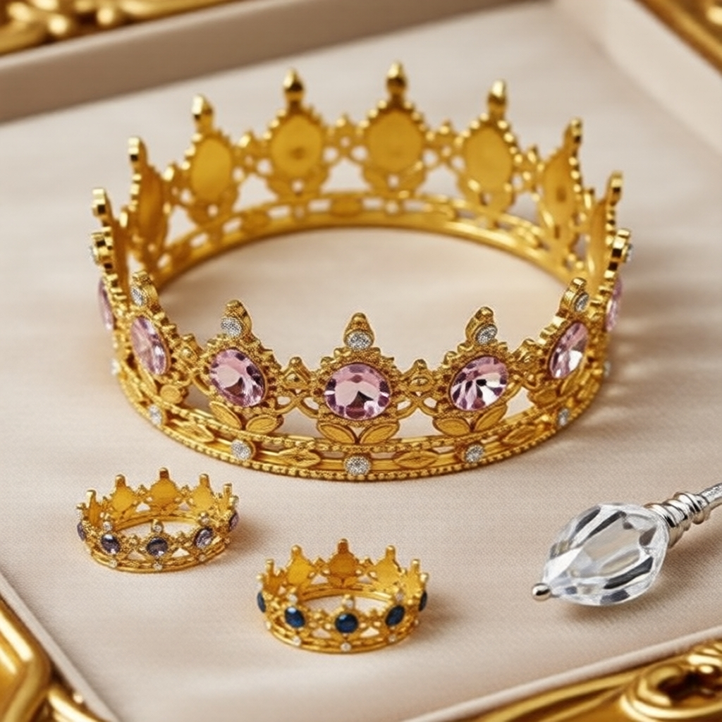 Tiara barroca luxuosa para penteados de casamento
