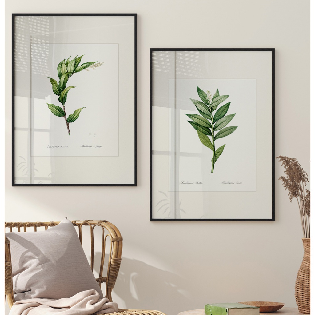 Quadro Minimalista Com Moldura Kit Quadros Decorativos Para Sala Grande Quadro Folhagem Botânico