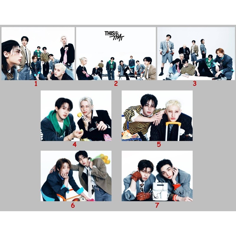 Stray Kids Este E Isso Mini Álbum K-Pop Group Duo Retrato Pôster Sem Moldura Tela Arte De Parede Pintura Quarto Decoraçã