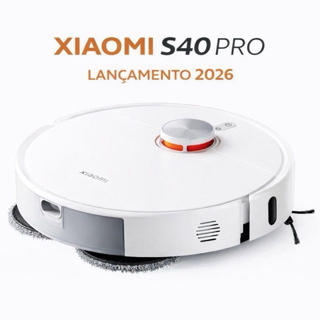 Robô Aspirador Xiaomi S40 Pro 15000Pa | Mops Giratorios e Expansivel | Passa Pano Laser LDS Bivolt Lançamento 2026
