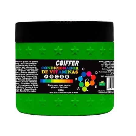 CONDICIONADOR DE VITAMINAS COIFFER 350G PREVINE QUEDA E QUEBRA