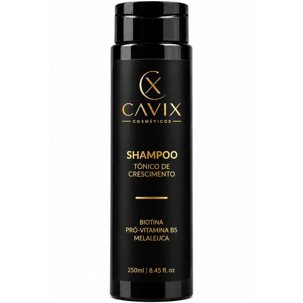 Shampoo Tonico Capilar Cavix 250 ml com Melaleuca, Pro Vitamina B5 e Biotina