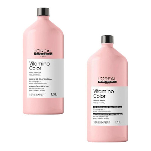 Kit Shampoo e Condicionador Loreal Vitamino Color 1500ml - Profissional