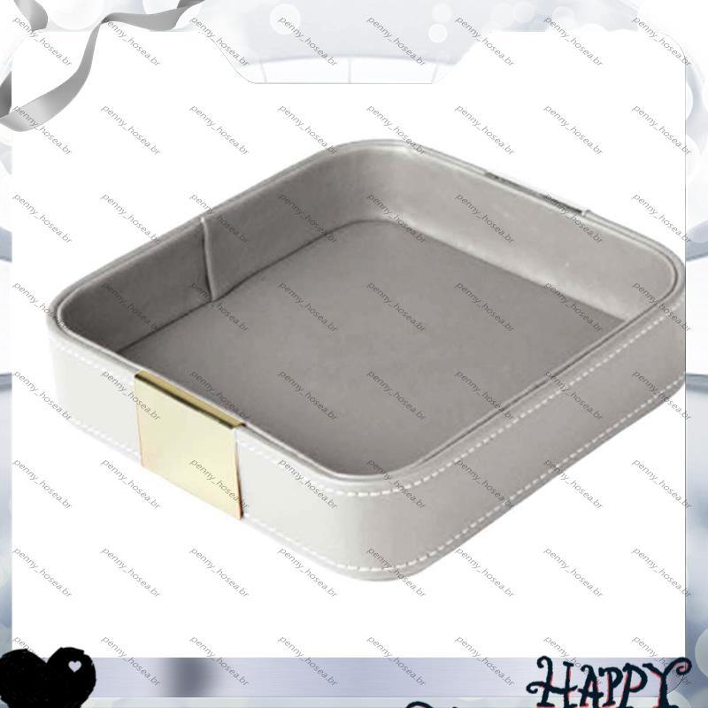 [Vendas Quentes P] Bandeja De Armazenamento De Mesa De Couro Organizadora Catchall Para Entrada Segurar Joias , Relógio