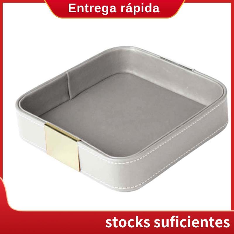 Bandeja De Armazenamento De Mesa De Couro Catchall Organizador Para Entrada Segurar Jóias Relógio Telefone Carteira Reci