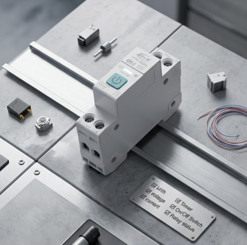 Disjuntor Inteligente Wi-Fi 16A , Interruptor De Trilho Din , Estatísticas De Eletricidade , Controle Remoto De Voz Para