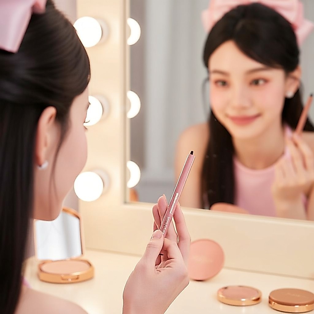 GECOMO 2 em 1 Lápis Duplo para Aegyo Sal | Ilumina e Define para Olhos Mais Cheios, à Prova de Borrões e Duradouro