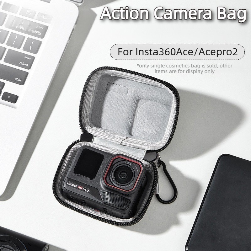 Para DJI Action6 5Pro 4 GoPro Corpo Mini Caso De Armazenamento Saco Polegar Câmera Portátil Viagem Caixa Transporte Inst