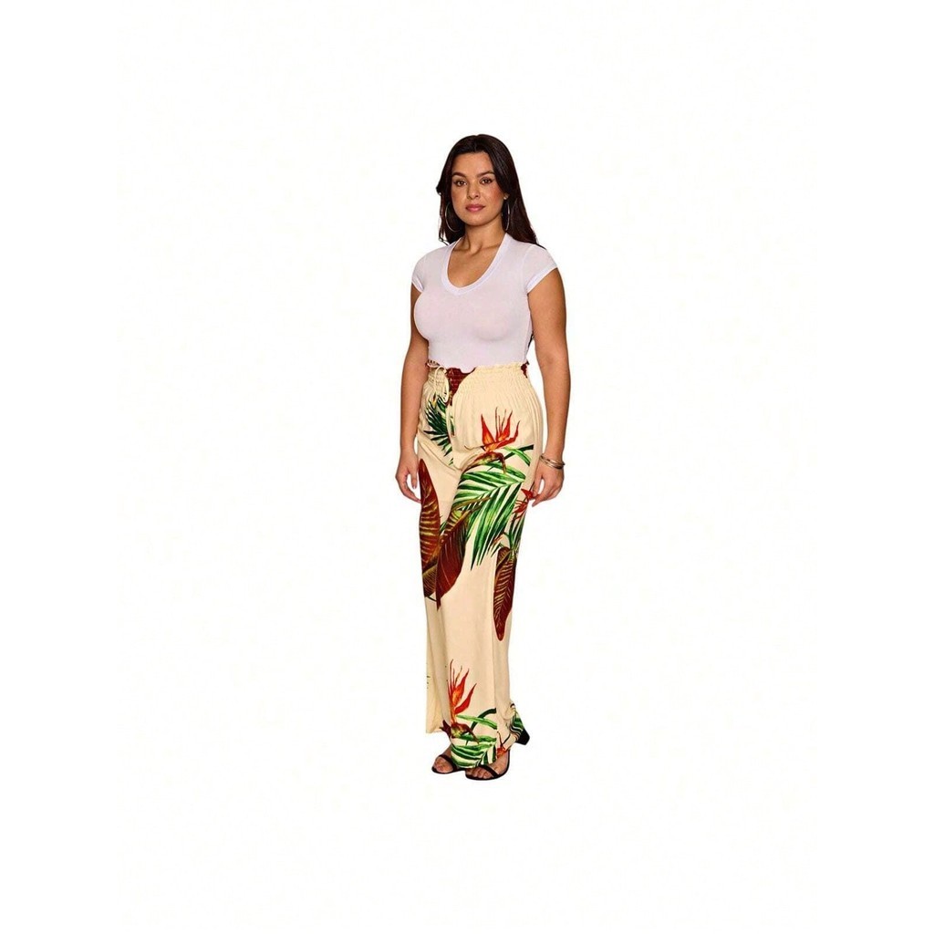 Calça Com Cós Elastek Estampada PRIMAVERA/VERÃO