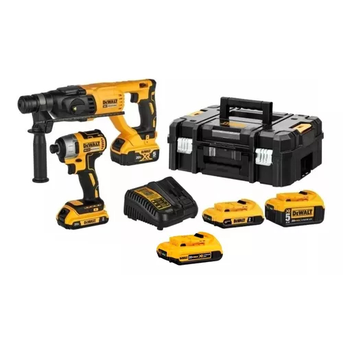 Combo Martelete Dch133 Paraf Dcf7871 3 Baterias 20v Maleta Dewalt