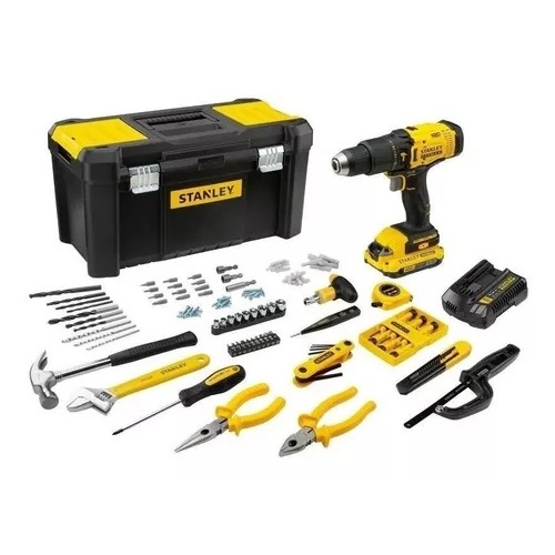 Furadeira Paraf Impacto 20v 1/2 Stanley Scd711c1h 119 Acessorios
