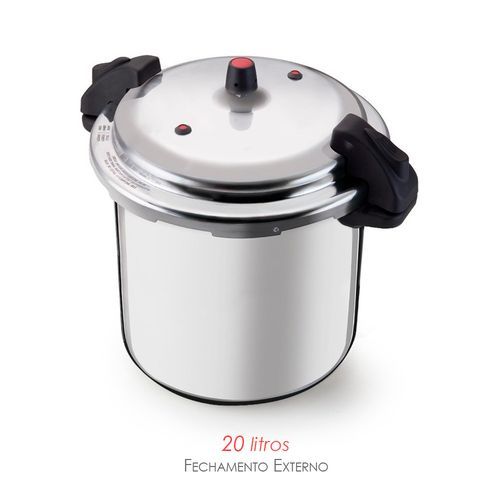 Panela Pressao 20 Litros Profissional Fechamento Externo Alta Capacidade Cozinha Industrial Restaurante