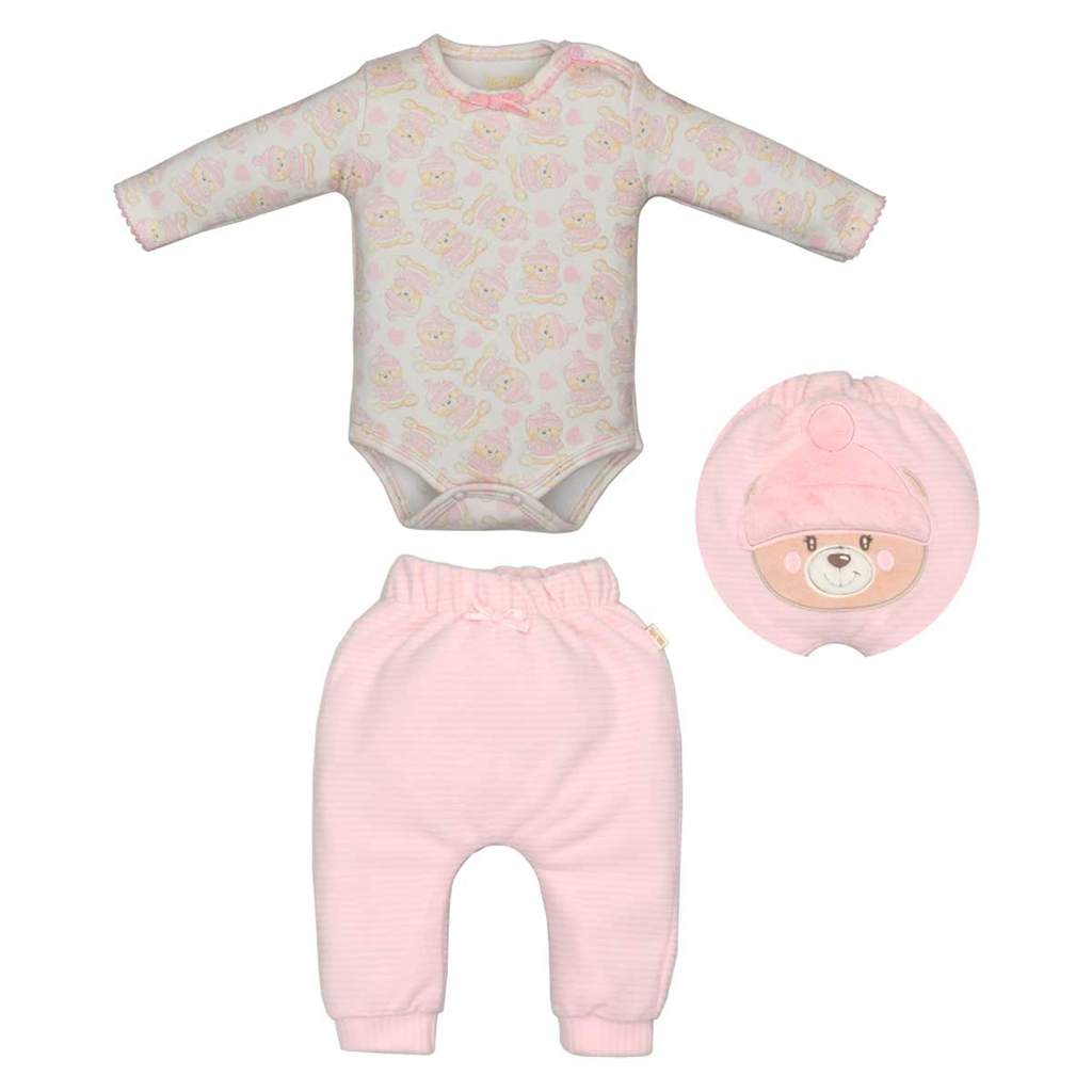 Conjunto Body Culote Bebê Menina Lia Inverno Upi Uli