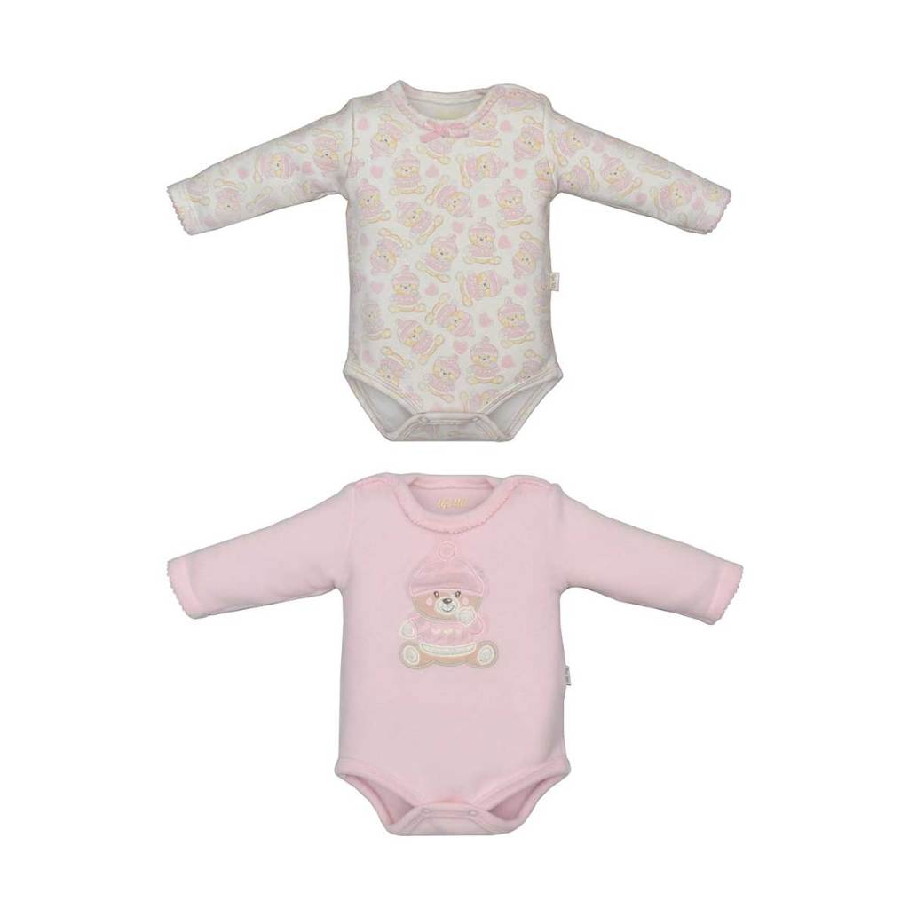 Kit 2 Bodys Bebê Menina Microsoft Montebello Lia Upi Uli