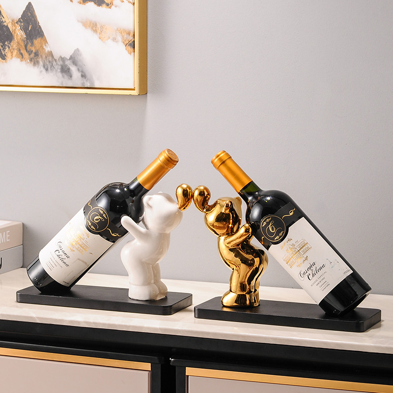 Criativo vinho tinto Rack decoração armário de vinho decorações macias casa sala estar jantar lado gabinete entrada mesa