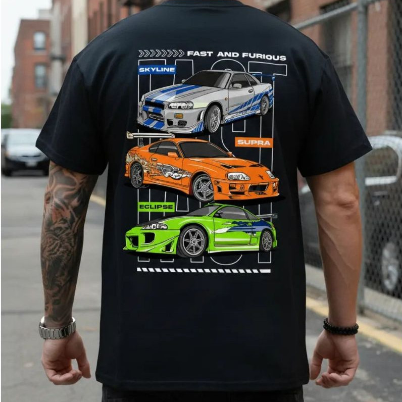 Camiseta O Conner Brian Velozes e Furiosos Filme Masculina Algodão 100% Envio Imediato