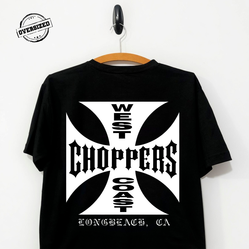 OVERSIZED Camiseta Paul Walker velozes e furiosos brian o'conner west choppers coast algodão premium braian filme