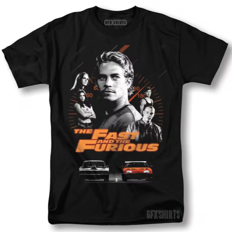 Camisa Basica ou Oversized Velozes e Furiosos Brian O'Conner Dominic Toretto Filme Carros