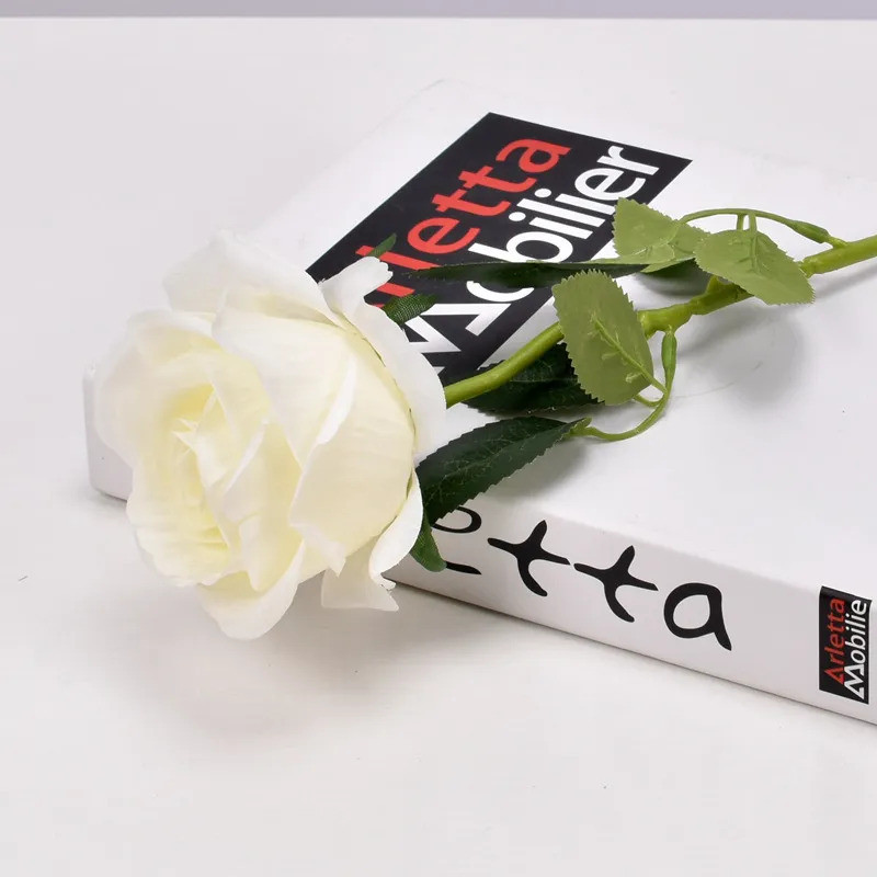 Rosa Artificial 50cm Realista Flor Grande Decoração Casamento Festa