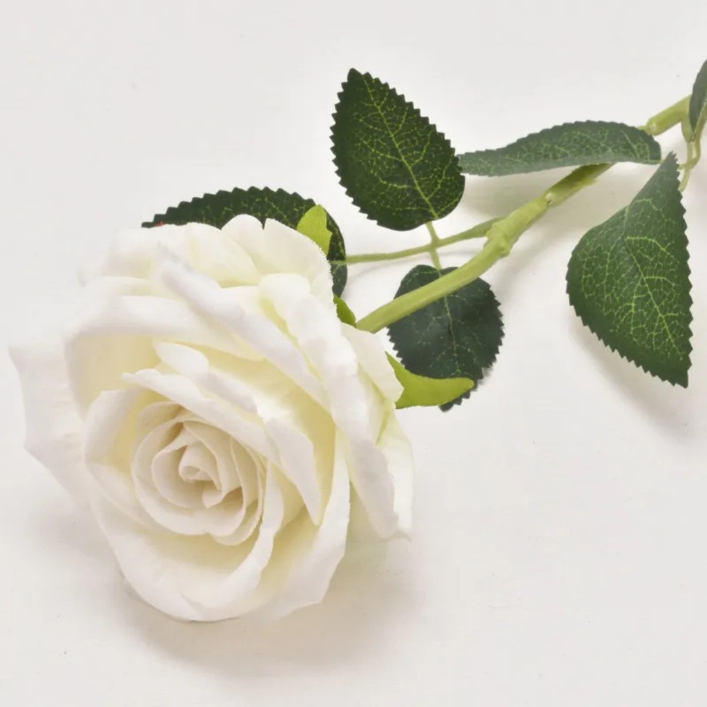 Rosa Artificial 50cm Cabeça Grande 10cm Decoração Romântica Presente