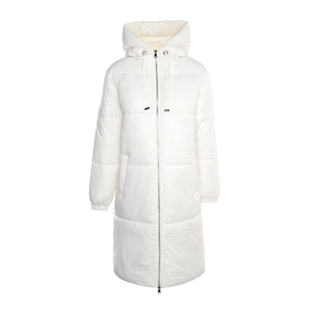 Jaqueta Puffer Alongada Autentique Feminina OFF WHITE